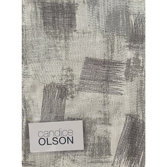 2 Candace Olsen Embroidered Metallic Silver Gold by Kravet Fabric Samples 25x25 - Picture 4 of 9